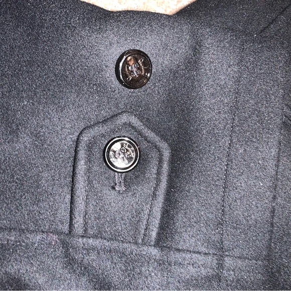 BURBERRY BLACK THARP COAT SIZE MEDIUM cashmere/wool (video added!) - Picture 13 of 13